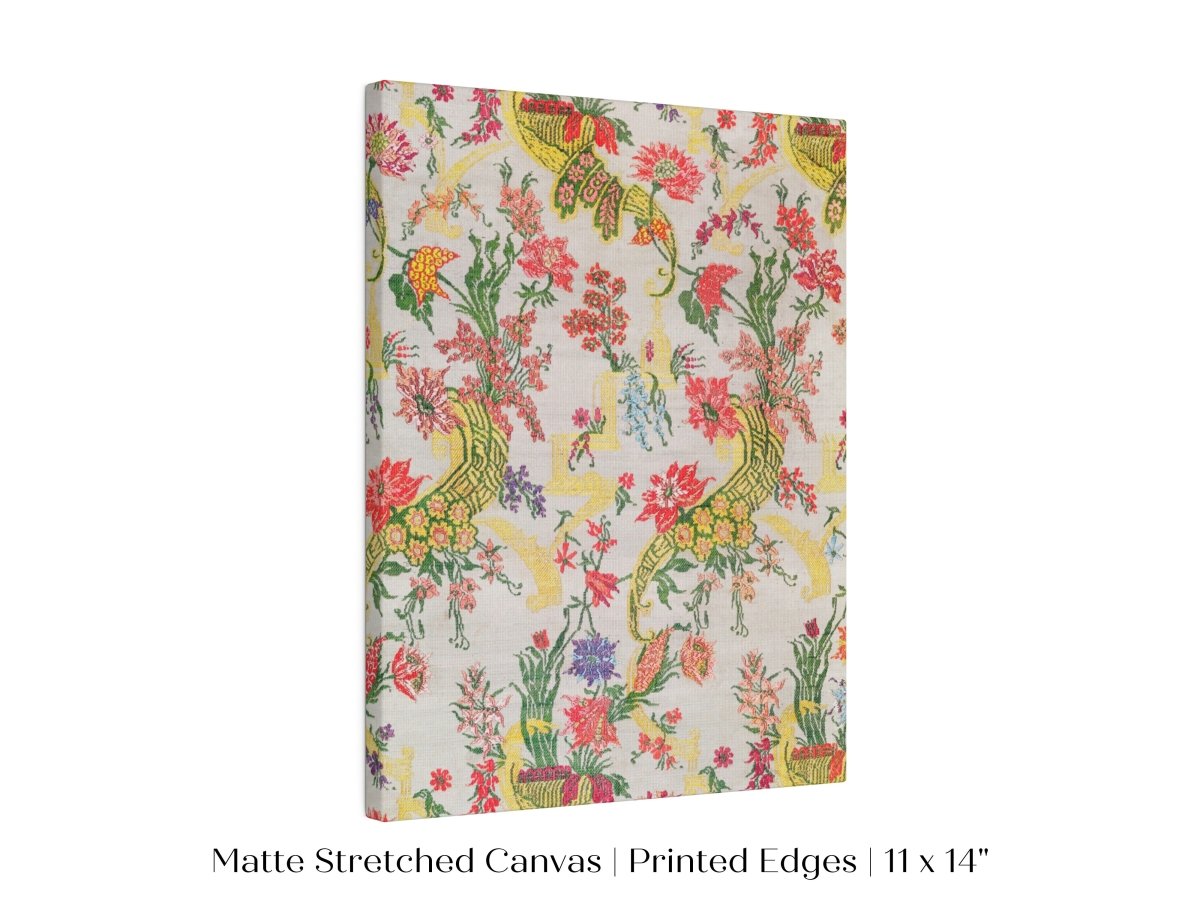Vintage Floral Wallpaper Pattern | P145 - Single Art Prints - Piccolo Fiore Prints