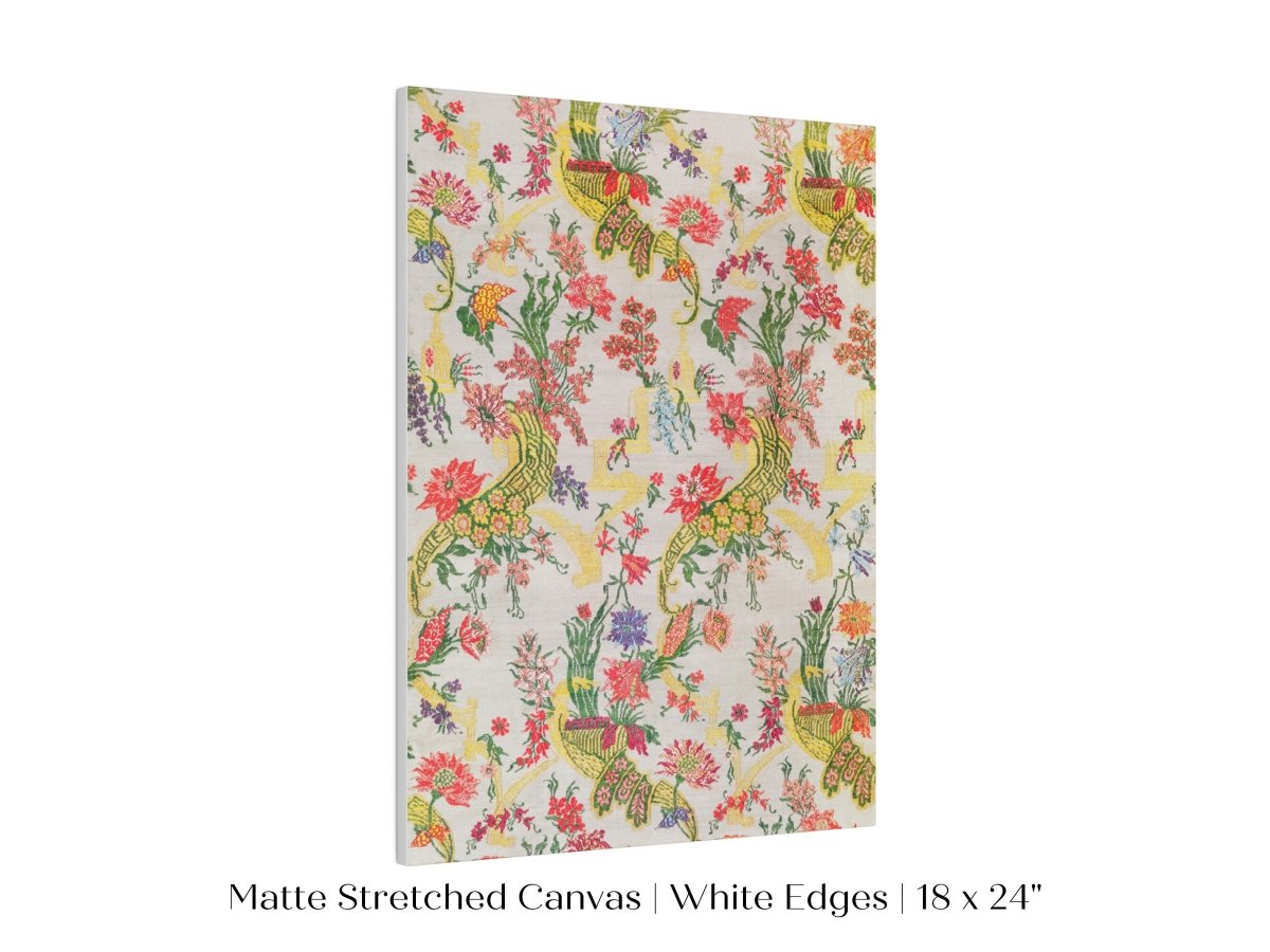 Vintage Floral Wallpaper Pattern | P145 - Single Art Prints - Piccolo Fiore Prints
