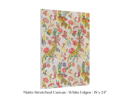 Vintage Floral Wallpaper Pattern | P145 - Single Art Prints - Piccolo Fiore Prints