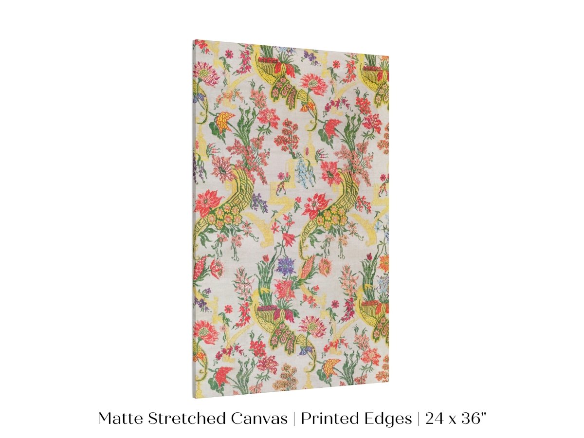 Vintage Floral Wallpaper Pattern | P145 - Single Art Prints - Piccolo Fiore Prints