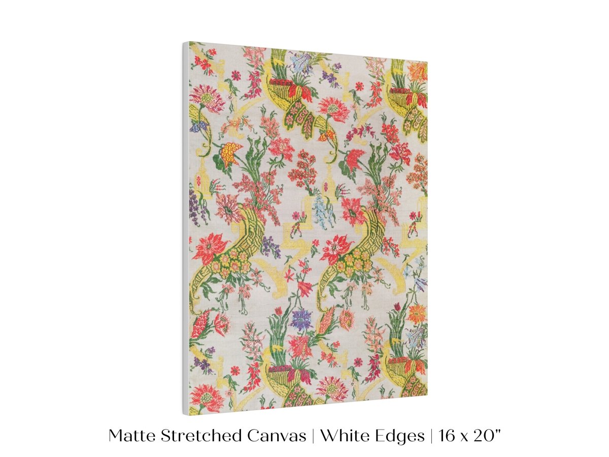 Vintage Floral Wallpaper Pattern | P145 - Single Art Prints - Piccolo Fiore Prints