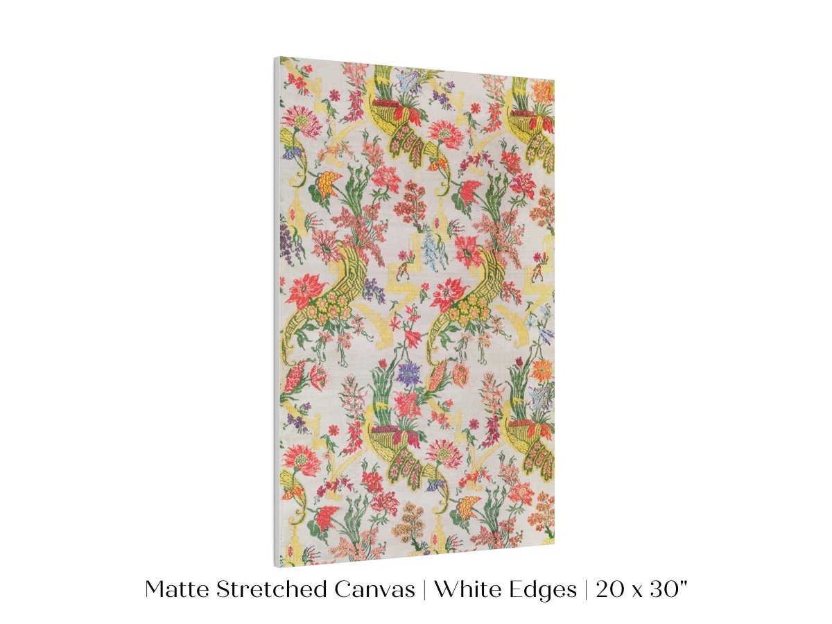 Vintage Floral Wallpaper Pattern | P145 - Single Art Prints - Piccolo Fiore Prints