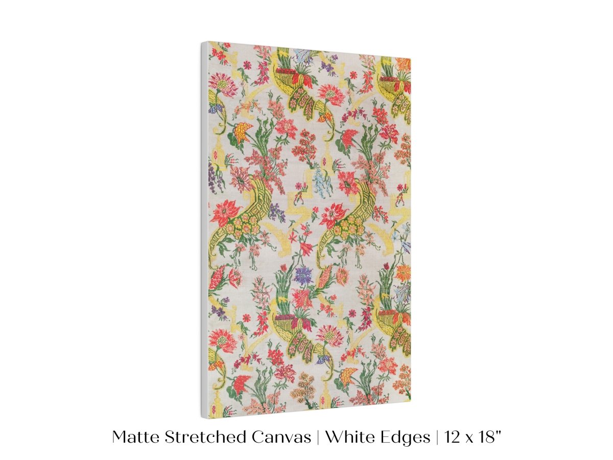 Vintage Floral Wallpaper Pattern | P145 - Single Art Prints - Piccolo Fiore Prints