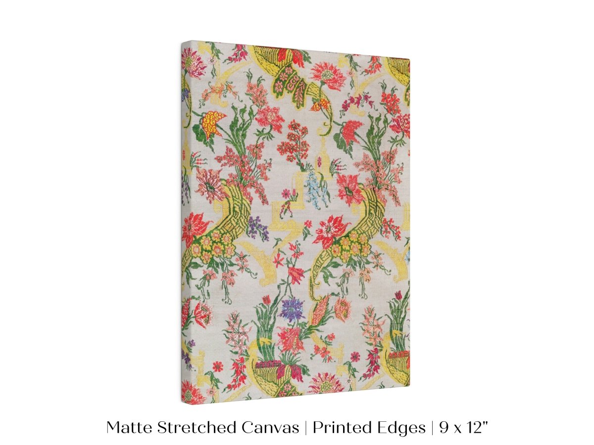 Vintage Floral Wallpaper Pattern | P145 - Single Art Prints - Piccolo Fiore Prints