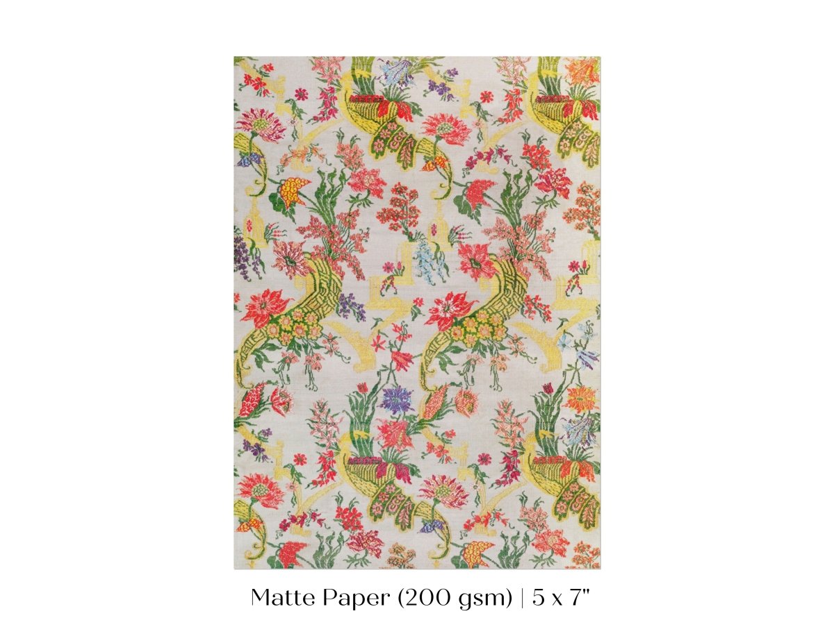 Vintage Floral Wallpaper Pattern | P145 - Single Art Prints - Piccolo Fiore Prints