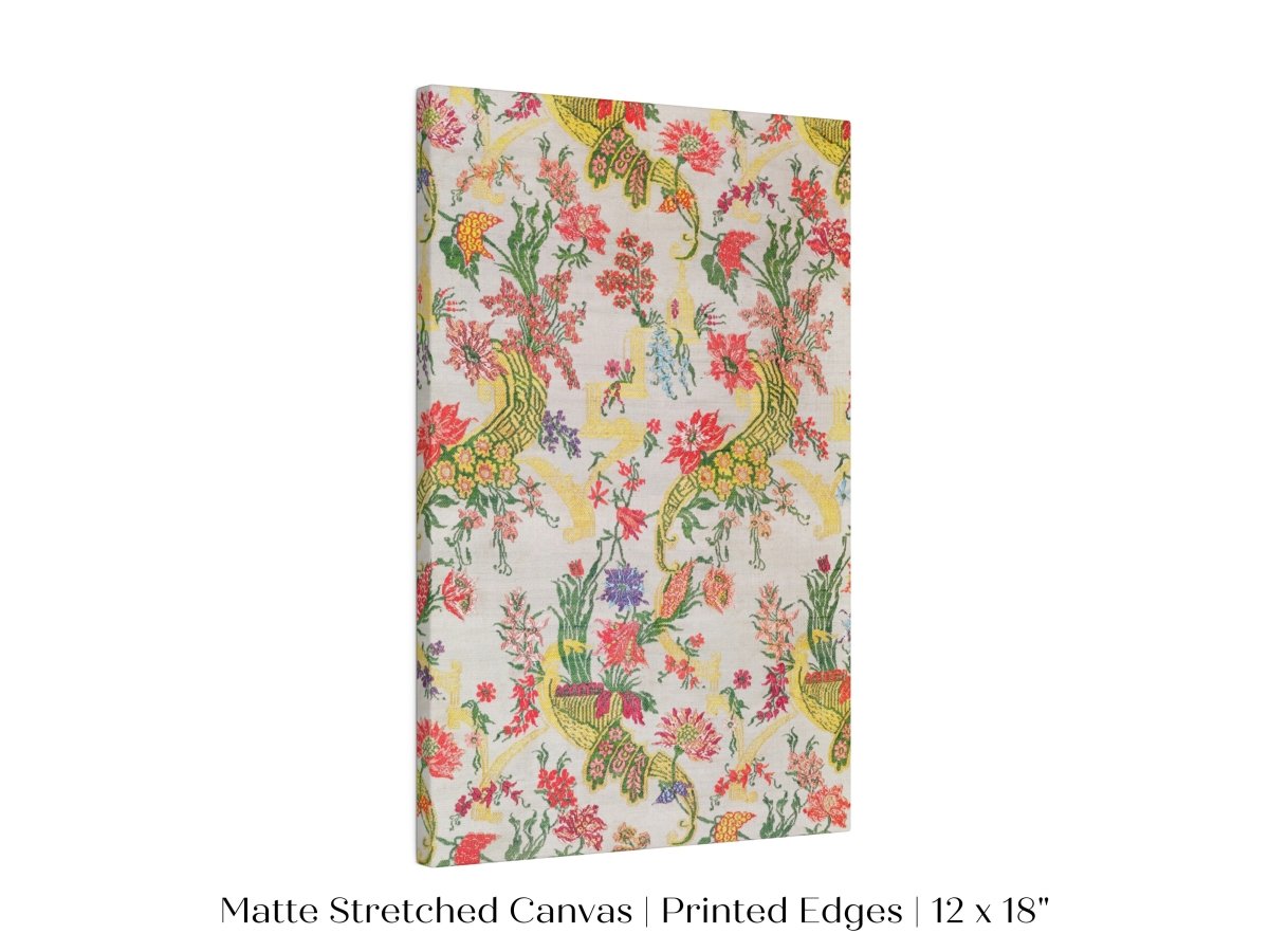 Vintage Floral Wallpaper Pattern | P145 - Single Art Prints - Piccolo Fiore Prints