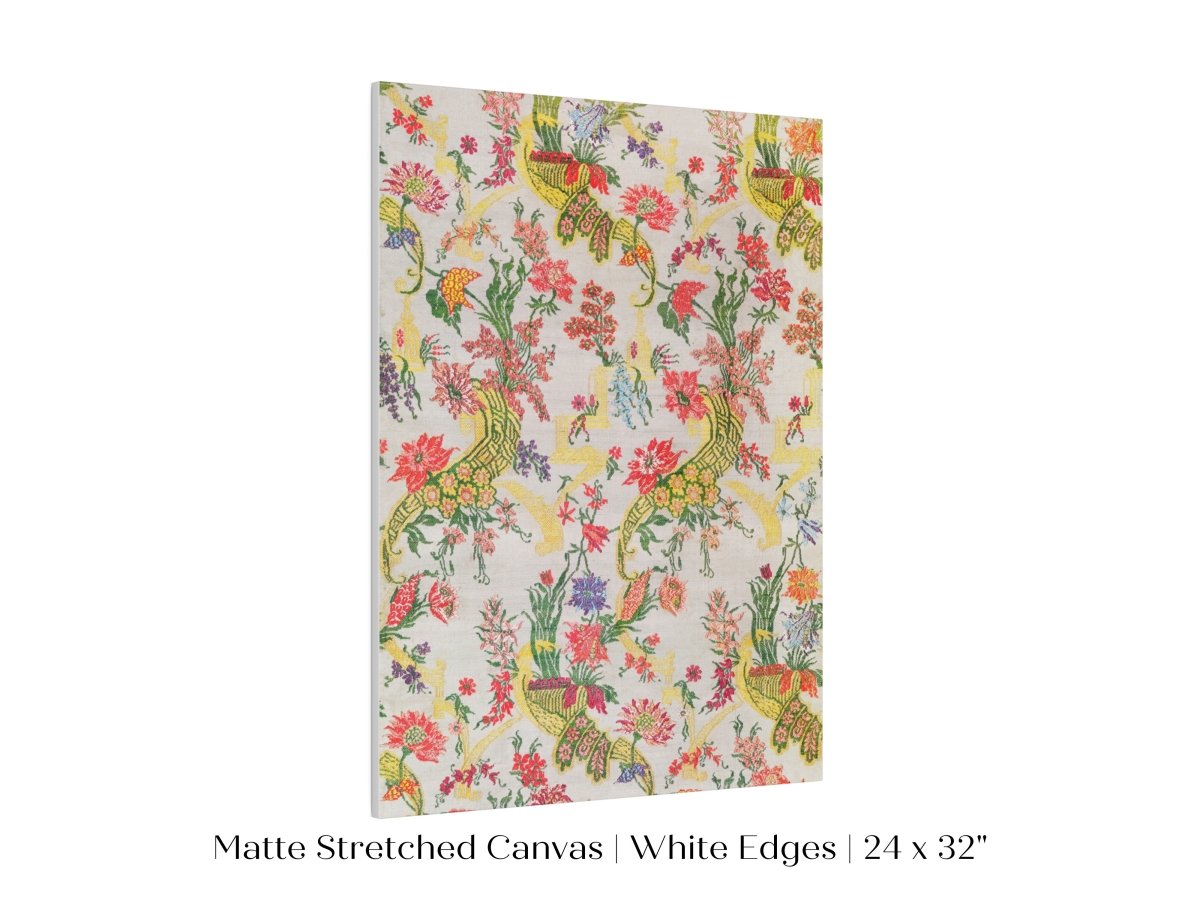 Vintage Floral Wallpaper Pattern | P145 - Single Art Prints - Piccolo Fiore Prints