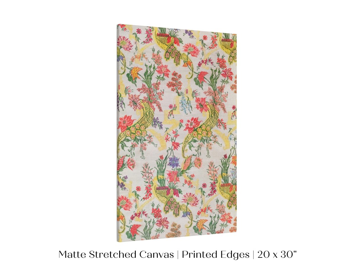 Vintage Floral Wallpaper Pattern | P145 - Single Art Prints - Piccolo Fiore Prints
