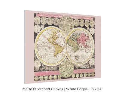 Vintage World Map | P162 - Single Art Prints - Piccolo Fiore Prints