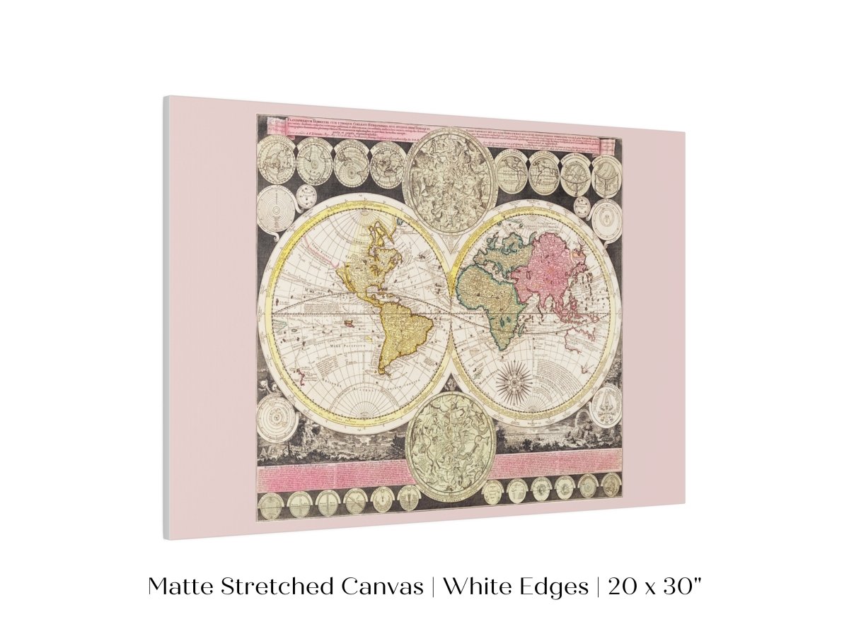 Vintage World Map | P162 - Single Art Prints - Piccolo Fiore Prints