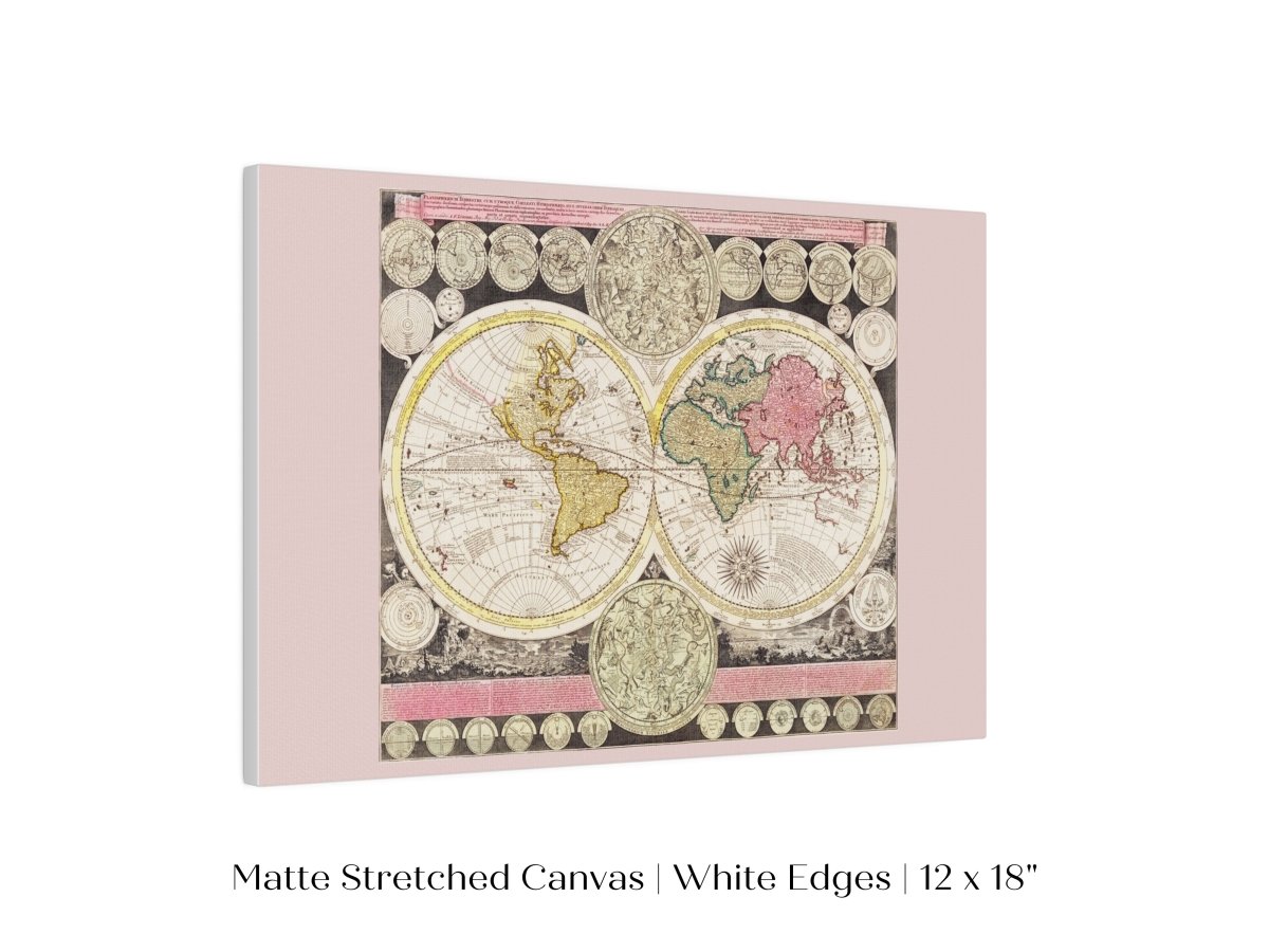 Vintage World Map | P162 - Single Art Prints - Piccolo Fiore Prints