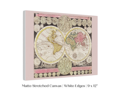 Vintage World Map | P162 - Single Art Prints - Piccolo Fiore Prints