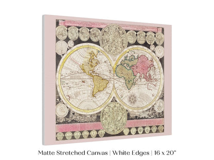 Vintage World Map | P162 - Single Art Prints - Piccolo Fiore Prints