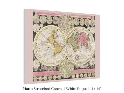 Vintage World Map | P162 - Single Art Prints - Piccolo Fiore Prints