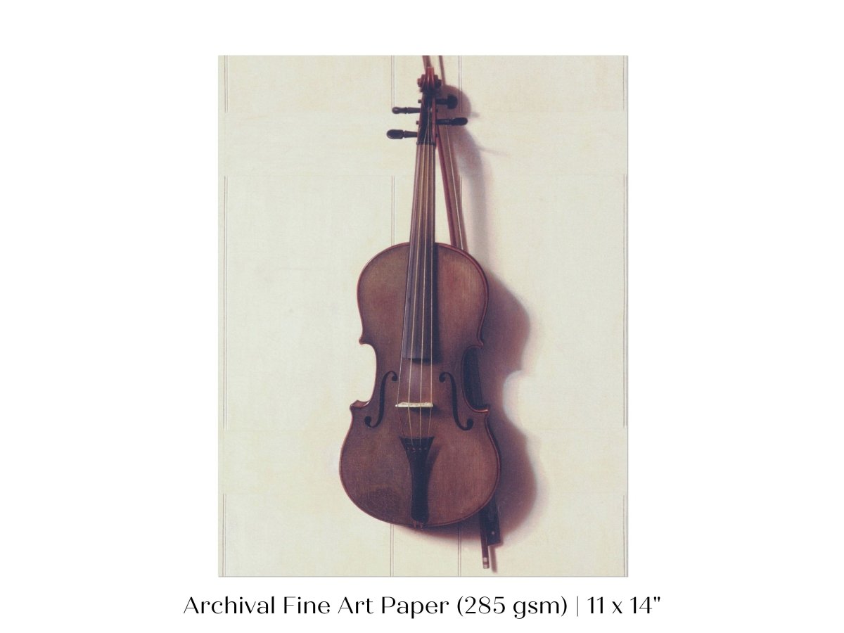 Violin and Bow | P404 - Single Art Prints - Piccolo Fiore Prints