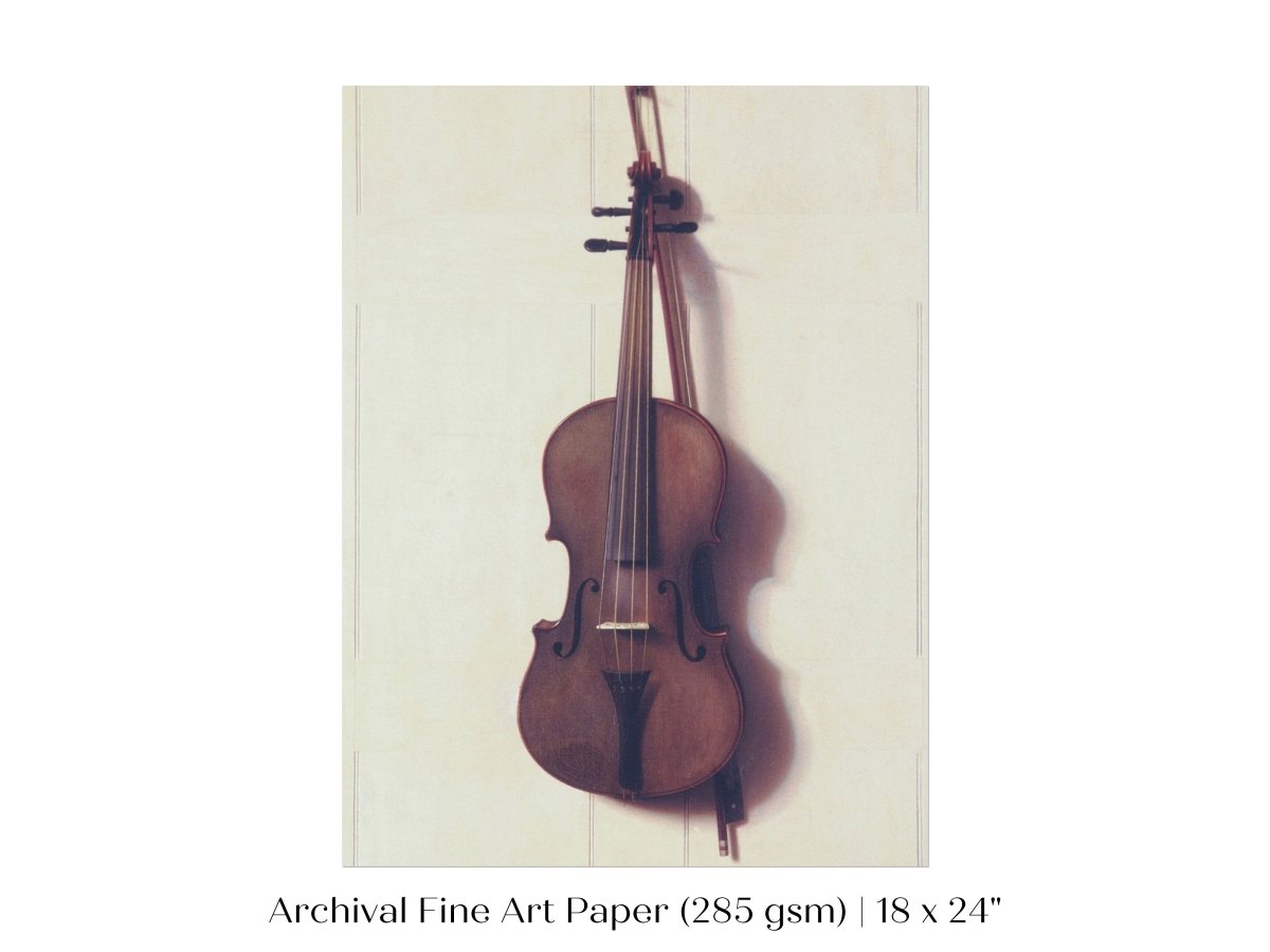 Violin and Bow | P404 - Single Art Prints - Piccolo Fiore Prints