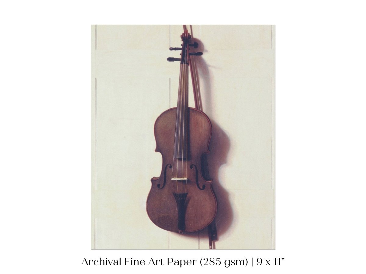 Violin and Bow | P404 - Single Art Prints - Piccolo Fiore Prints
