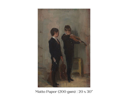 Violin Lesson | P420 - Single Art Prints - Piccolo Fiore Prints