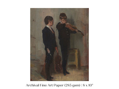 Violin Lesson | P420 - Single Art Prints - Piccolo Fiore Prints