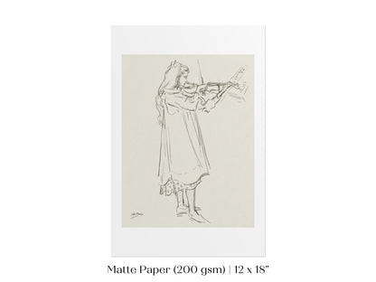 Violinist | P20 - Single Art Prints - Piccolo Fiore Prints