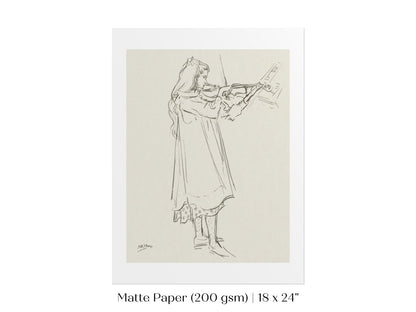 Violinist | P20 - Single Art Prints - Piccolo Fiore Prints