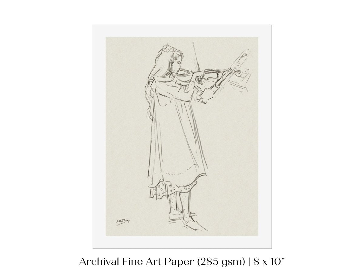 Violinist | P20 - Single Art Prints - Piccolo Fiore Prints