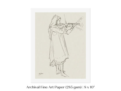 Violinist | P20 - Single Art Prints - Piccolo Fiore Prints