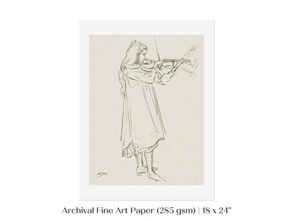 Violinist | P20 - Single Art Prints - Piccolo Fiore Prints