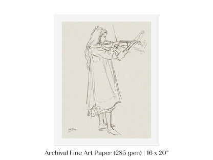 Violinist | P20 - Single Art Prints - Piccolo Fiore Prints