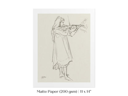 Violinist | P20 - Single Art Prints - Piccolo Fiore Prints