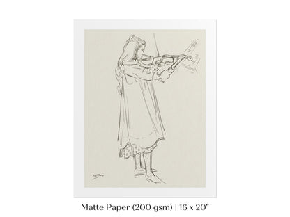 Violinist | P20 - Single Art Prints - Piccolo Fiore Prints