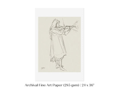 Violinist | P20 - Single Art Prints - Piccolo Fiore Prints