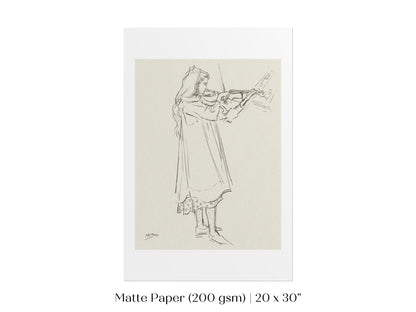 Violinist | P20 - Single Art Prints - Piccolo Fiore Prints