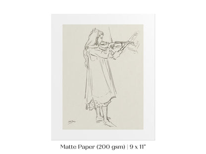 Violinist | P20 - Single Art Prints - Piccolo Fiore Prints