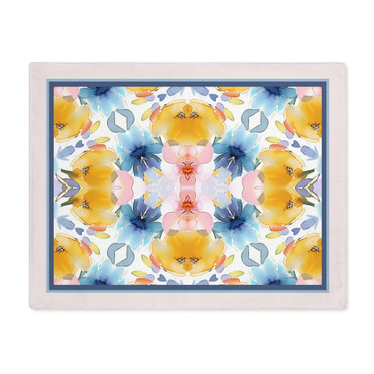 Wavy Blooms | Placemat - Cotton Twill Placemat - Piccolo Fiore Prints