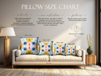 Wavy Blooms | Throw Pillow - Throw Pillow - Piccolo Fiore Prints
