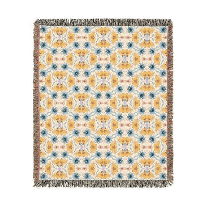 Wavy Blooms | Woven Blanket - Woven Blanket - Piccolo Fiore Prints