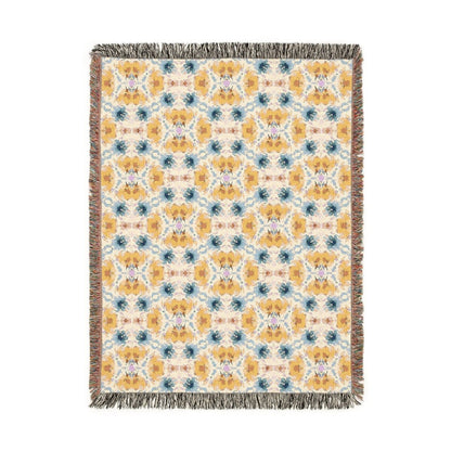 Wavy Blooms | Woven Blanket - Woven Blanket - Piccolo Fiore Prints