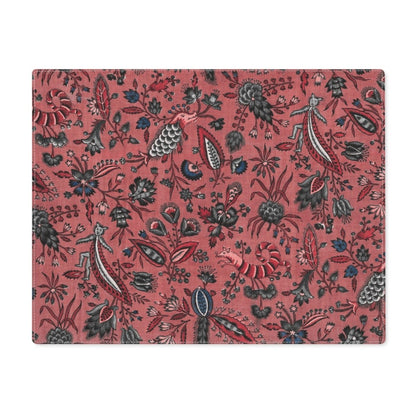 Whimsy in Red, Black and White | Placemat - Cotton Twill Placemat - Piccolo Fiore Prints