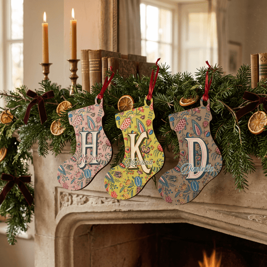 Whimsy | Personalised Wooden Ornament with Magnet - Wooden Ornament - Piccolo Fiore Prints