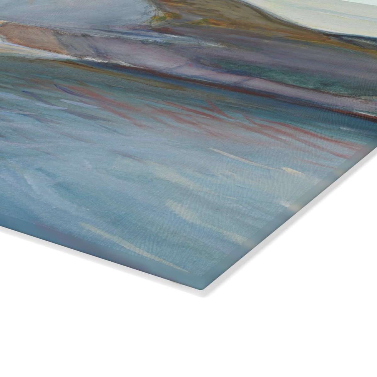 White Cliffs | Glass Chopping Board - Glass Chopping Board - Piccolo Fiore Prints