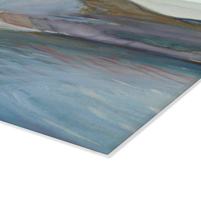 White Cliffs | Glass Chopping Board - Glass Chopping Board - Piccolo Fiore Prints