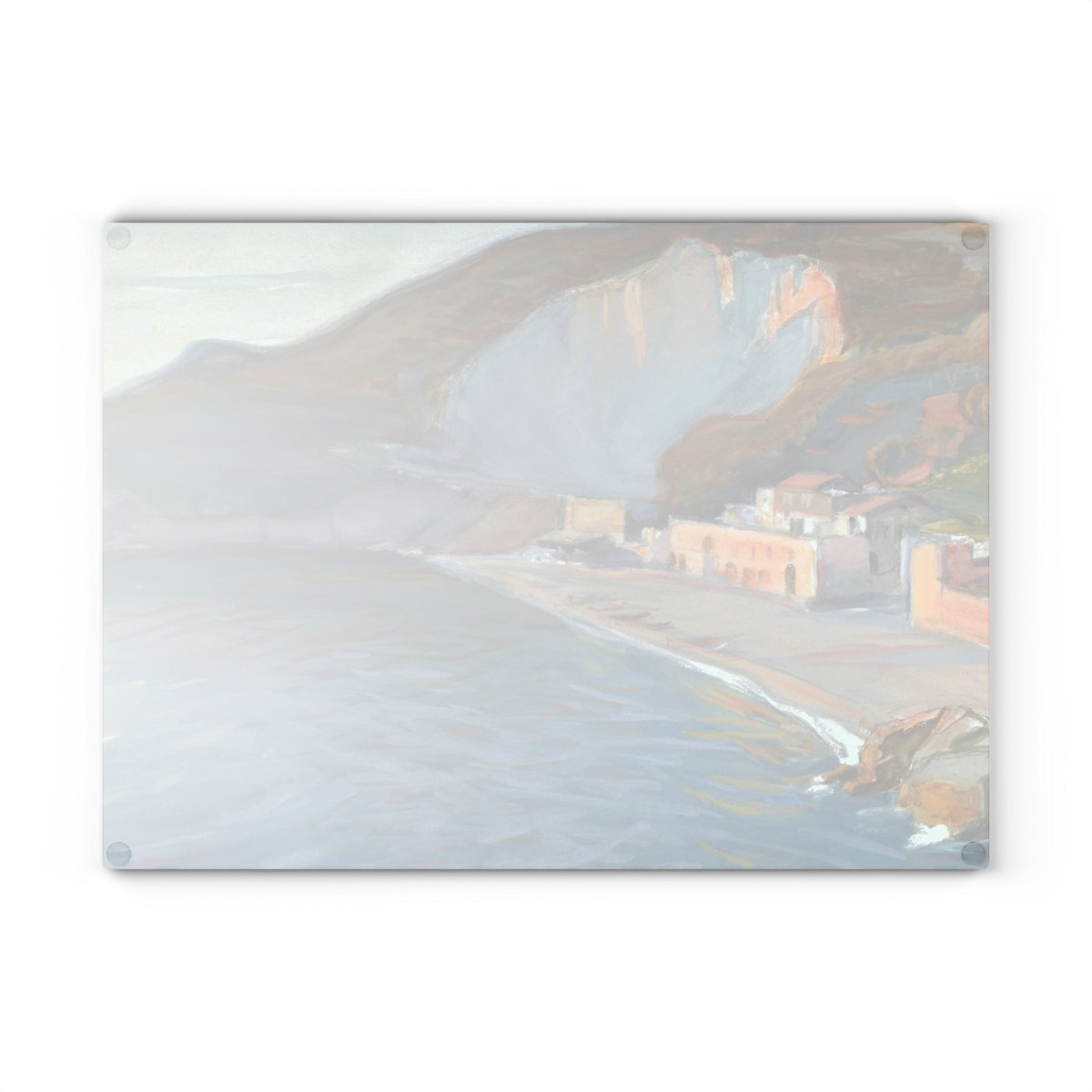 White Cliffs | Glass Chopping Board - Glass Chopping Board - Piccolo Fiore Prints
