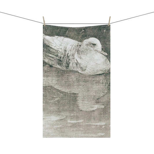White Duck Reflection | Tea Towel - Tea Towel - Piccolo Fiore Prints
