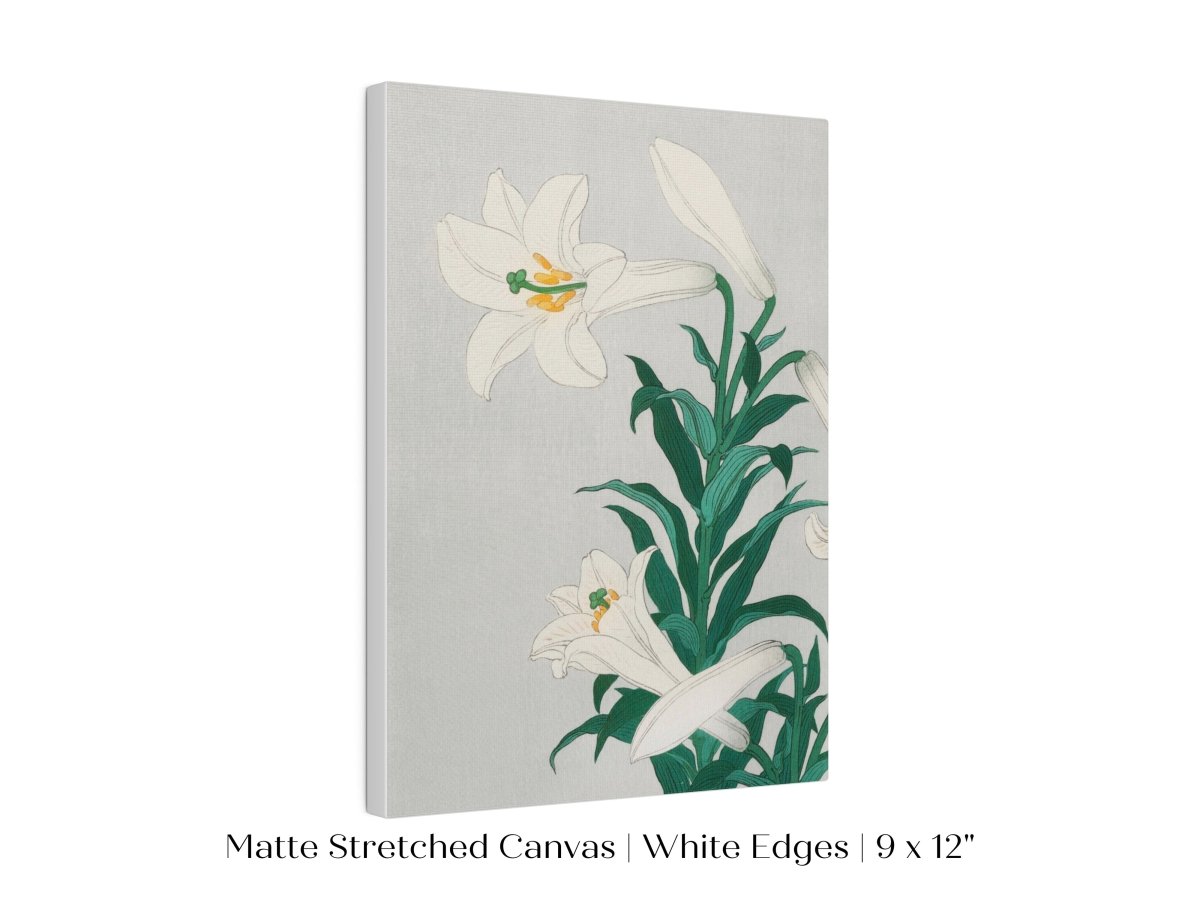White Lilies | Vintage Japanese Art Print | P355 - Single Art Prints - Piccolo Fiore Prints