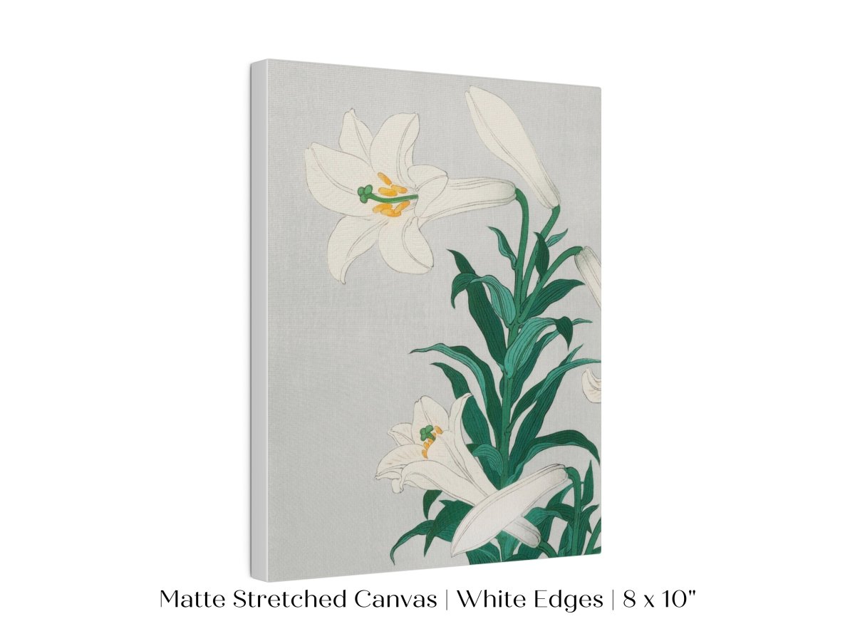 White Lilies | Vintage Japanese Art Print | P355 - Single Art Prints - Piccolo Fiore Prints