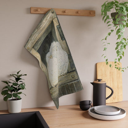 White Pigeons | Tea Towel - Tea Towel - Piccolo Fiore Prints