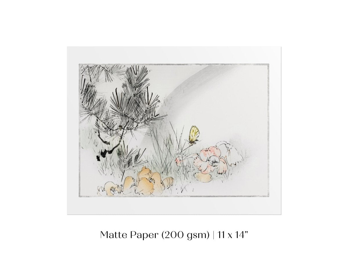 Wild Pine Tree | Vintage Japanese Art | P75 - Single Art Prints - Piccolo Fiore Prints