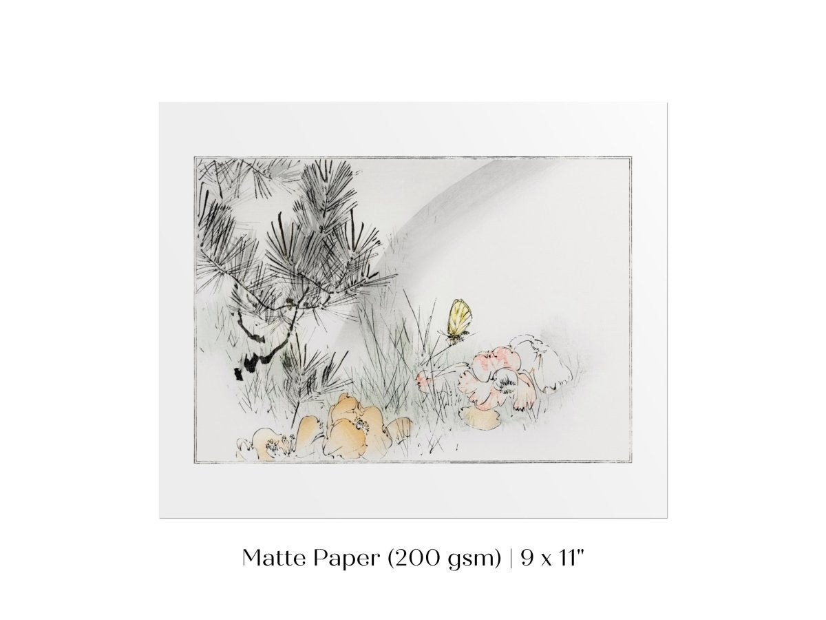 Wild Pine Tree | Vintage Japanese Art | P75 - Single Art Prints - Piccolo Fiore Prints