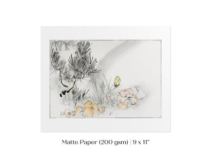 Wild Pine Tree | Vintage Japanese Art | P75 - Single Art Prints - Piccolo Fiore Prints